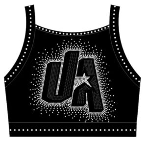 Black UA Rhinestone Sports Bra