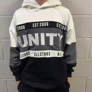 Unity Colour Block Hoodie Grey
