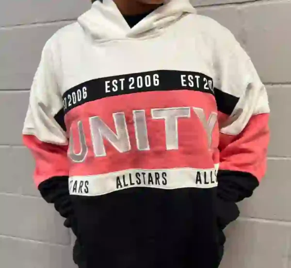 Unity Colour Block Hoodie Pink